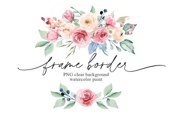 Download Wreath, Watercolor Flowers, Frame Border - Flowers Collection