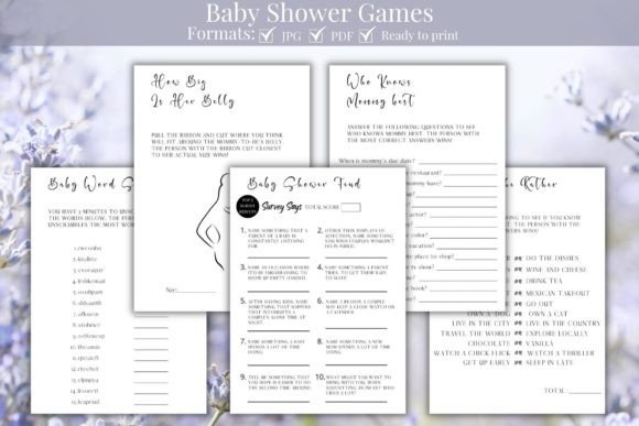 Download Baby Shower Games Bundle - Game Collection