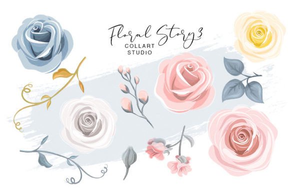 Download Flowers Clip Art, Leaves, Floral Images - Flowers Collection