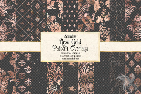 Download Rose Gold Pattern Overlays - Rose gold Collection