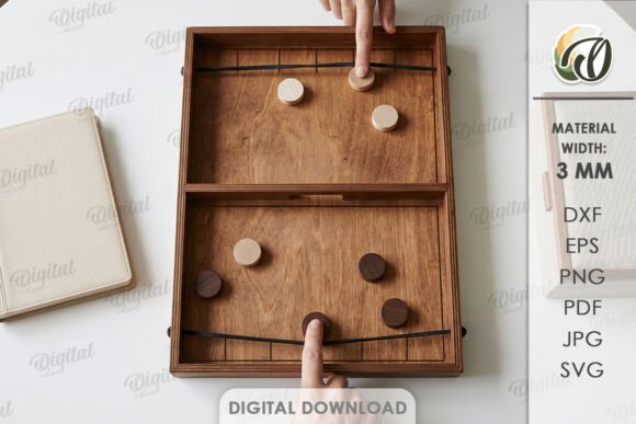 Download 3D Sling Puck Board Game Laser Cut - Premium Resources