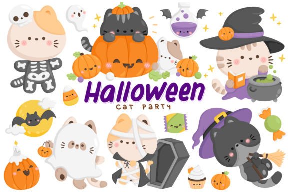 Download Cute Cat Clipart - Cute Halloween - Cute cat clipart Collection