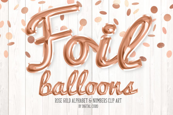 Download Rose Gold Foil Balloon Alphabet - Rose gold Collection