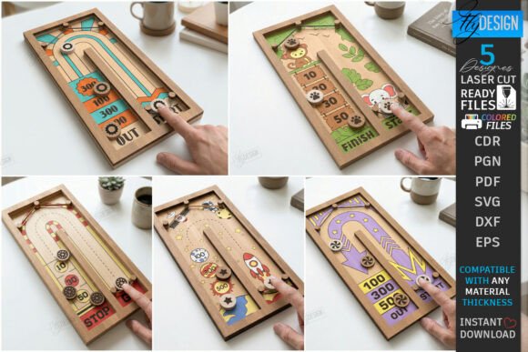 Download Fast Sling Puck Game Laser Cut Bundle - Game Collection