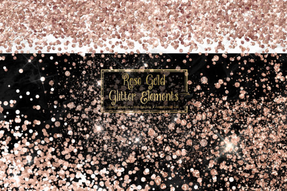 Download Rose Gold Glitter Elements - Rose gold Collection